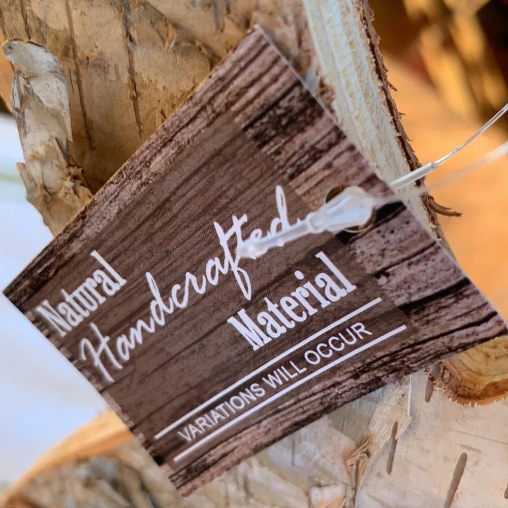 Nwt natural wood angel blowing trumpet wooden statue - Picture 5 of 5